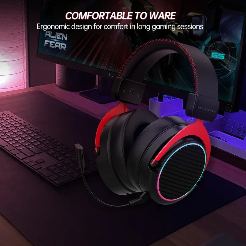HEADROOM X2PRO 2.4G Wireless Headset 7.1 Sound Gaming Headphone Bluetooth Earphone with RGB Light HEADROOM X2PRO 2.4G Wireless Headset 7.1 Sound Gaming Headphone Bluetooth Earphone with RGB Light